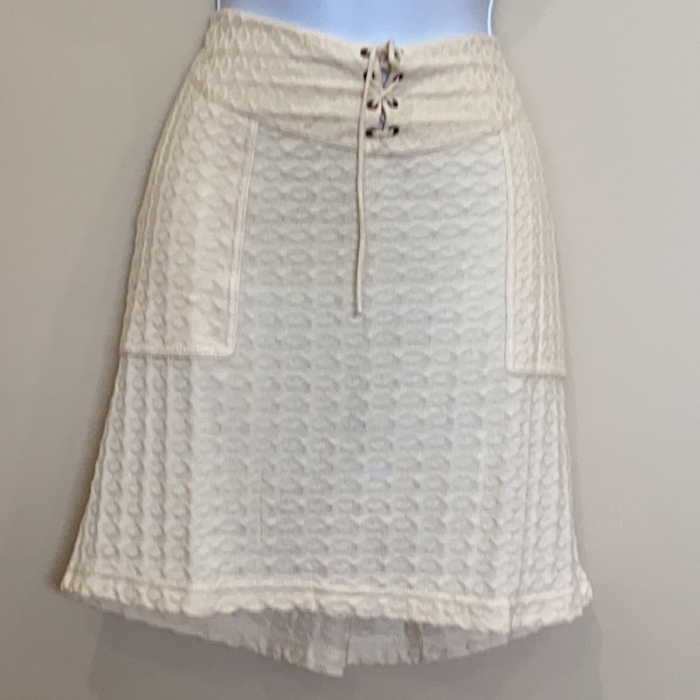 NAZCA Ecru Drawstring Skirt